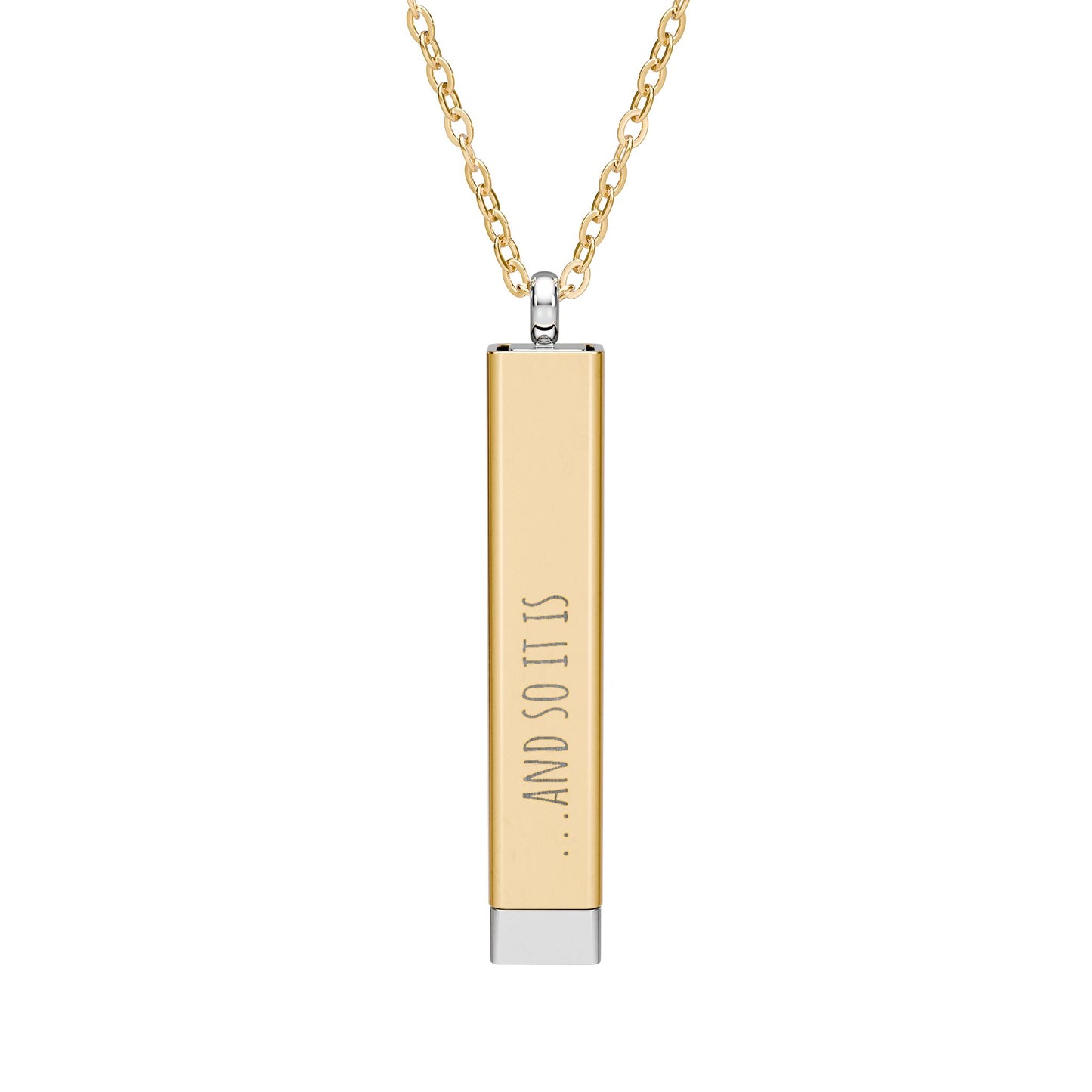 Personalized Hidden Manifestation Necklace 18K Gold | ...And so it is