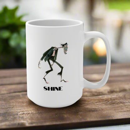 Zombie Rise and Shine Male Reversible Mug 15oz