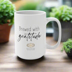 Mindfulness Mug: Brewed with Gratitude (15 oz)