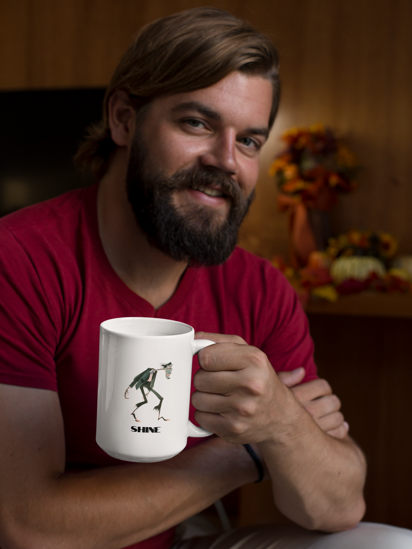 Otherworldly: Zombie Rise and Shine Male Reversible Mug (15 oz)