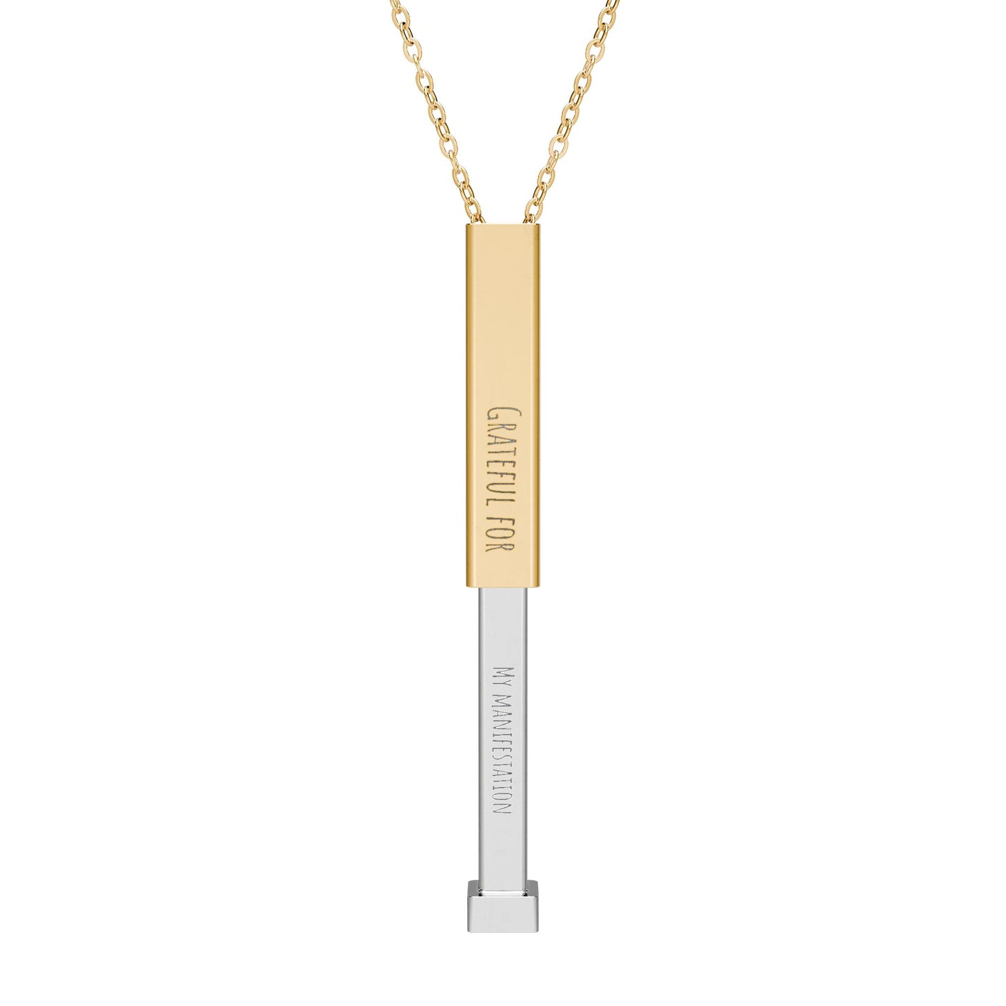 Personalized Hidden Manifestation Necklace 18K Gold | Grateful