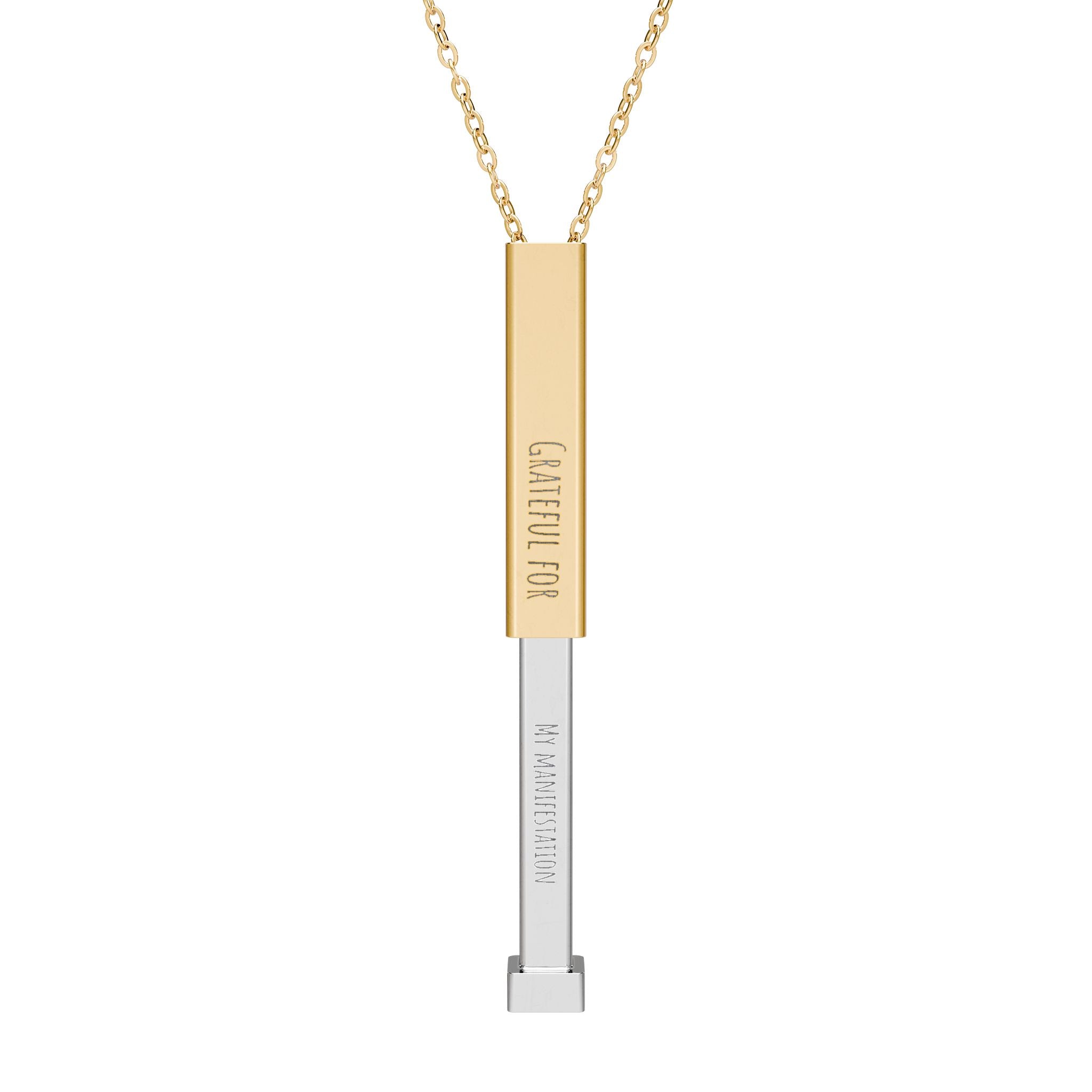 Personalized Hidden Manifestation Necklace 18K Gold | Grateful