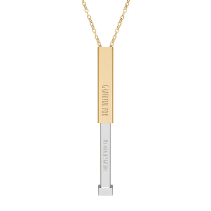 Personalized Hidden Manifestation Necklace 18K Gold | Grateful