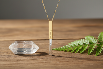 Personalized Hidden Manifestation Necklace 18K Gold | Grateful