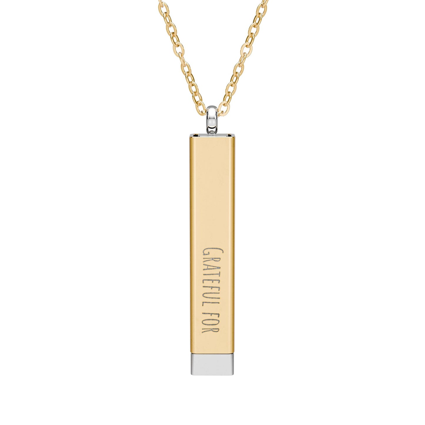 Personalized Hidden Manifestation Necklace 18K Gold | Grateful