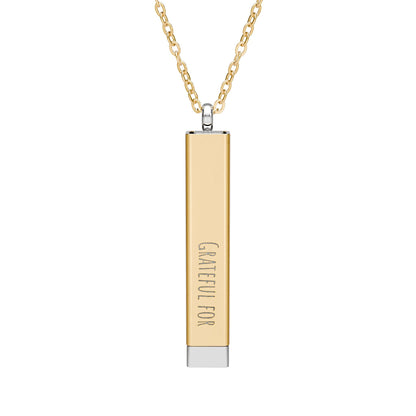Personalized Hidden Manifestation Necklace 18K Gold | Grateful