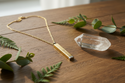 Personalized Hidden Manifestation Necklace 18K Gold | Grateful