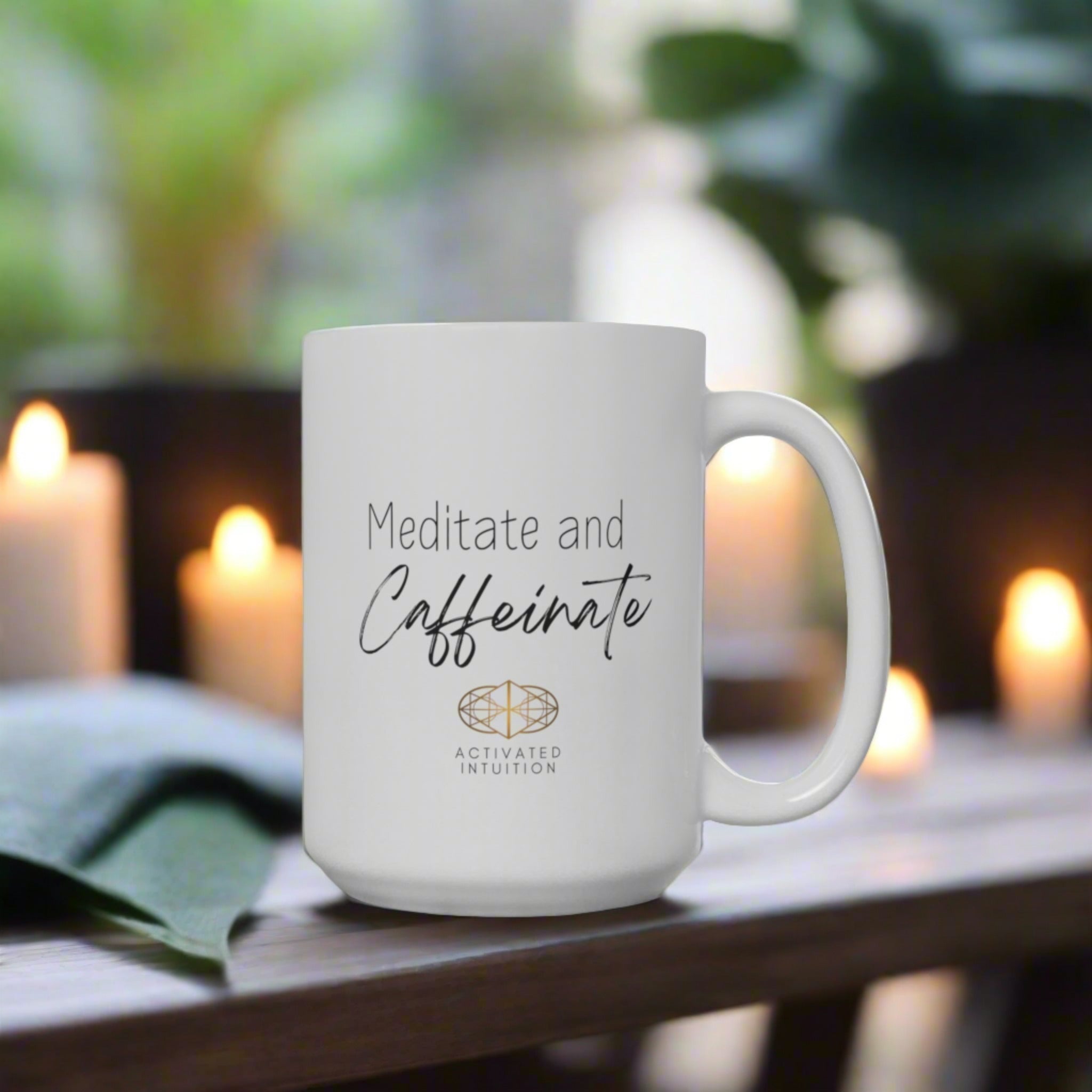 Mindfulness Mug: Meditate and Caffeinate (15 oz)