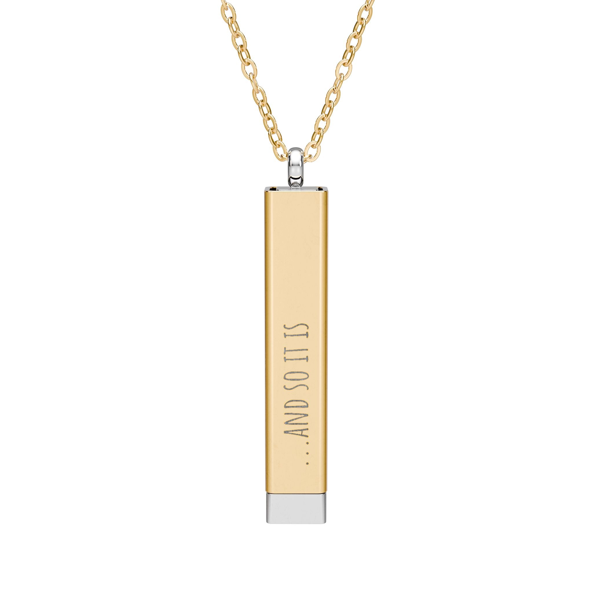 Personalized Hidden Manifestation Necklace 18K Gold | ...And so it is