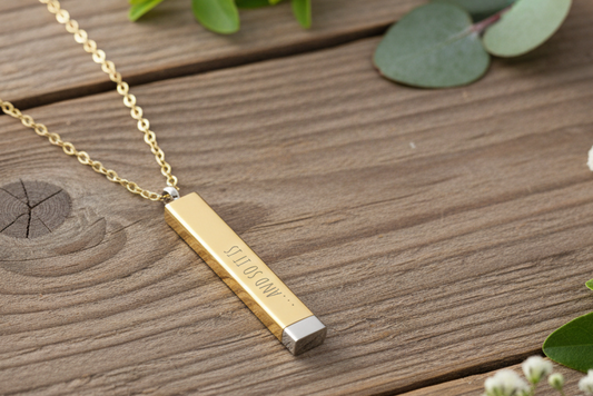 Personalized Hidden Manifestation Necklace 18K Gold | ...And so it is