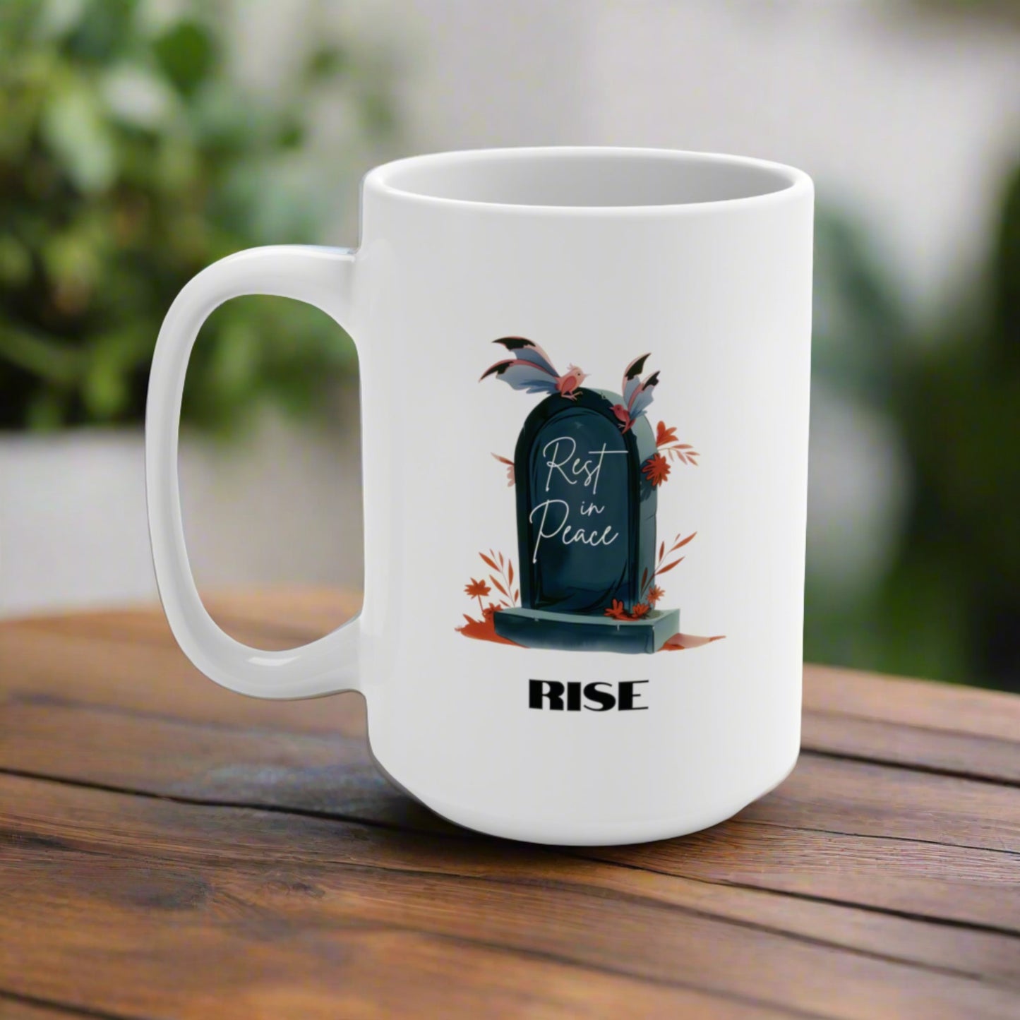 Zombie Rise and Shine Female Reversible Mug 15oz