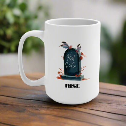 Zombie Rise and Shine Female Reversible Mug 15oz