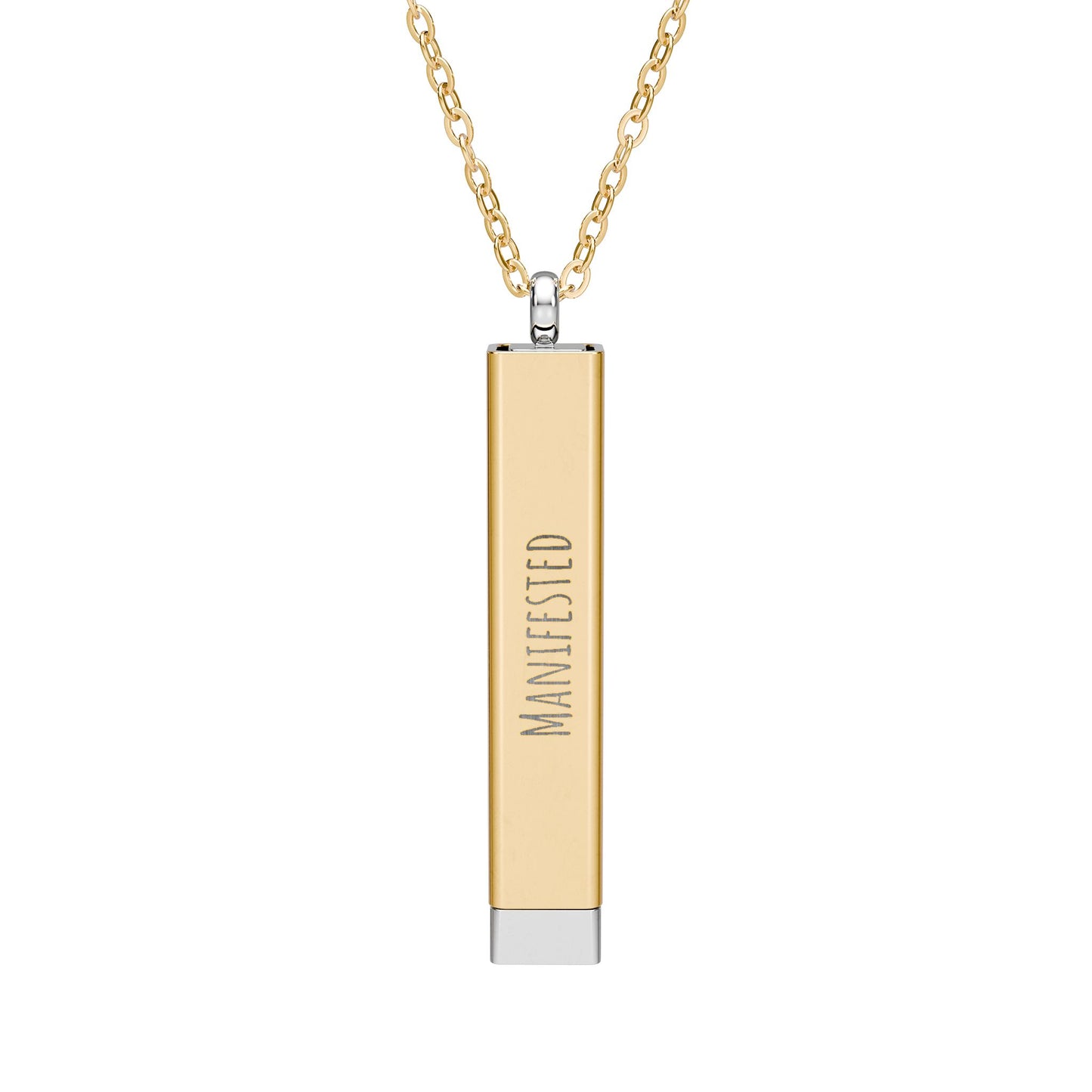 Personalized Hidden Manifestation Necklace 18K Gold | Manifested