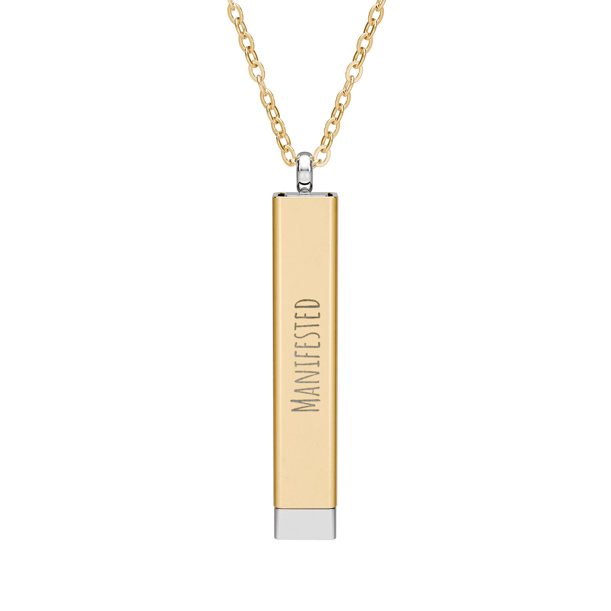 Personalized Hidden Manifestation Necklace 18K Gold | Manifested