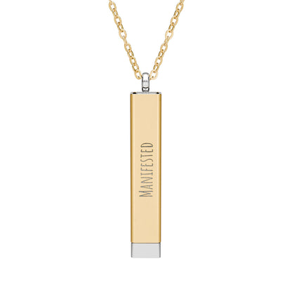 Personalized Hidden Manifestation Necklace 18K Gold | Manifested