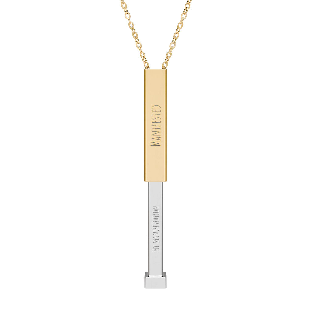 Personalized Hidden Manifestation Necklace 18K Gold | Manifested