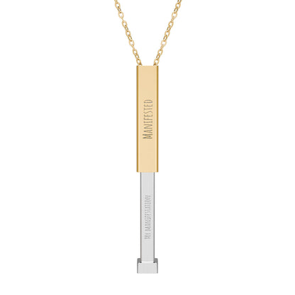 Personalized Hidden Manifestation Necklace 18K Gold | Manifested