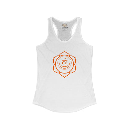 Sacral Chakra Women's Ideal Racerback Tank