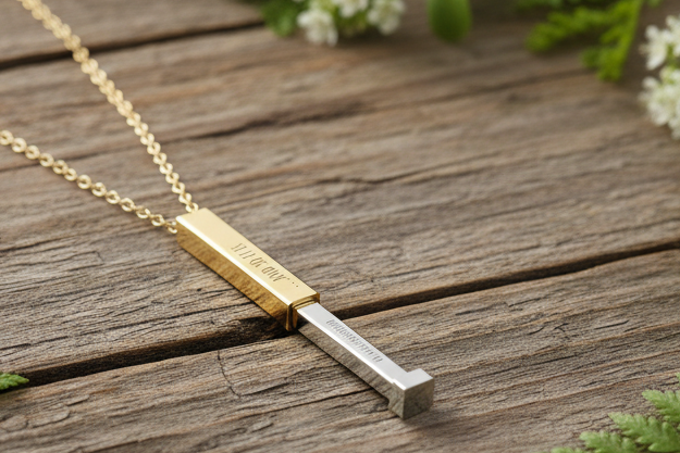 Personalized Hidden Manifestation Necklace 18K Gold | ...And so it is