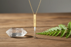 "Grateful" Personalized Secret Manifestation Necklace | 18K Gold Finish