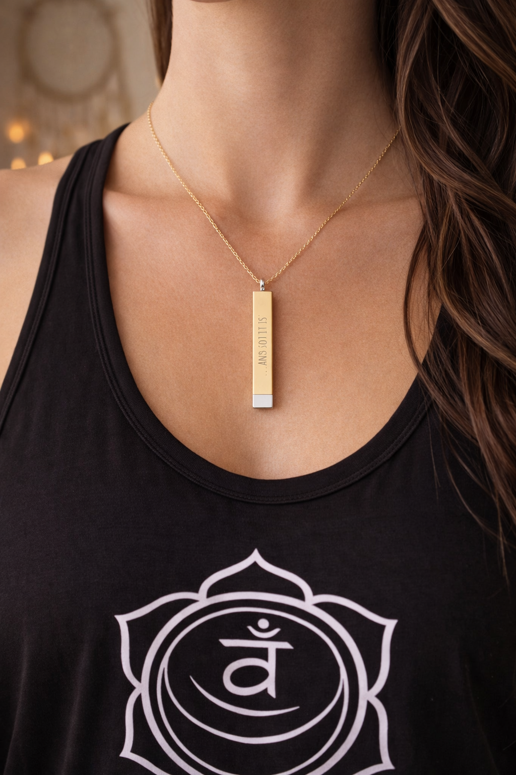 Personalized Hidden Manifestation Necklace 18K Gold | ...And so it is