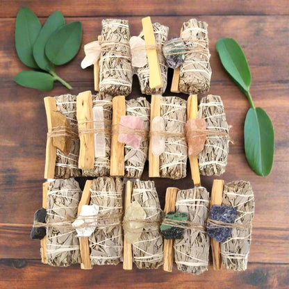 Sage, Palo Santo & Crystal Bundle