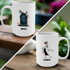 Otherworldly: Zombie Rise and Shine Female Reversible Mug (15 oz)