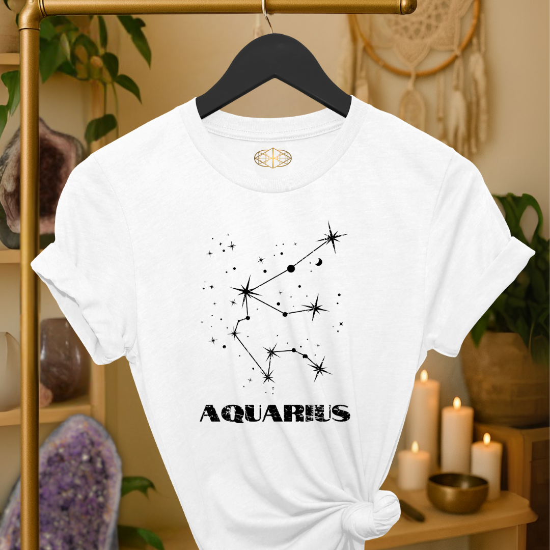 Astrology: Aquarius T-Shirt | Coded to Increase Intuition