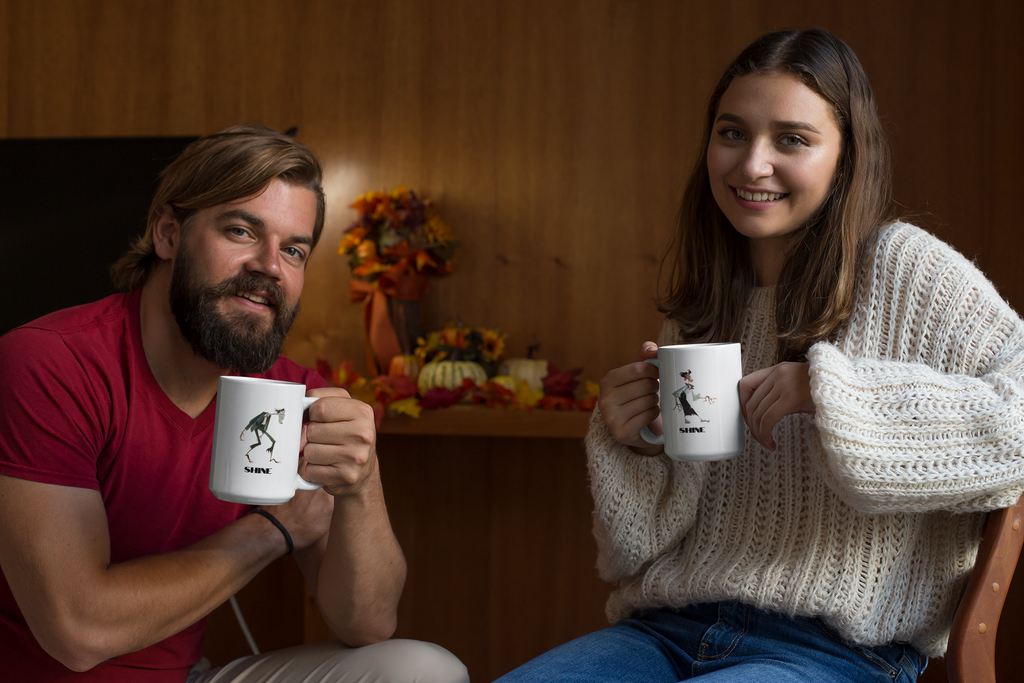 Otherworldly: Zombie Rise and Shine Male Reversible Mug (15 oz)