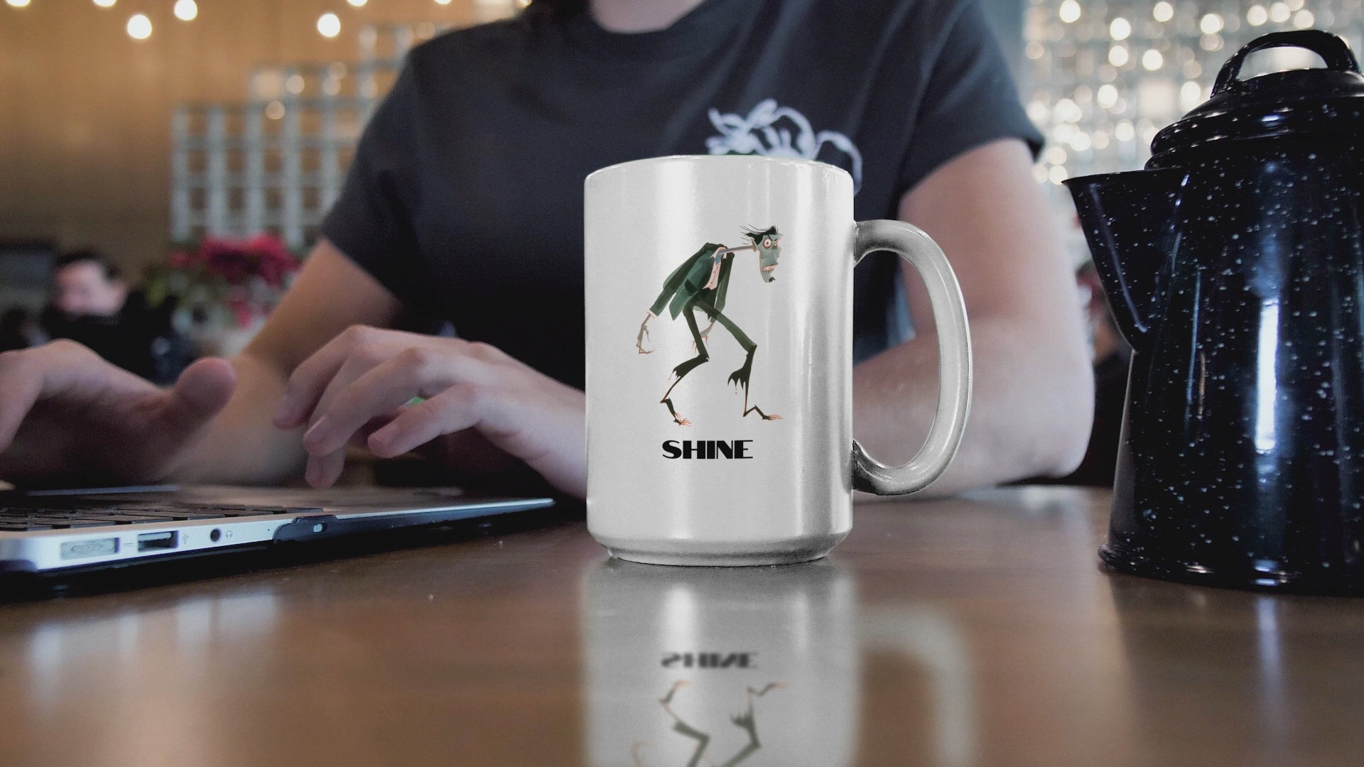 Otherworldly: Zombie Rise and Shine Male Reversible Mug (15 oz)